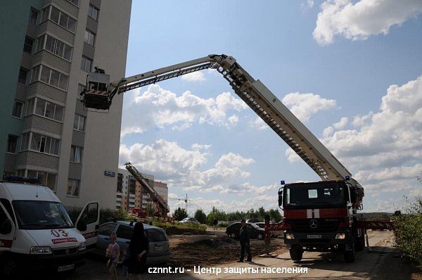 На ГГМ прошли учения оперативных служб города  по отработке взаимодействий при ликвидации возможного пожара в здании повышенной этажности (фоторепортаж)