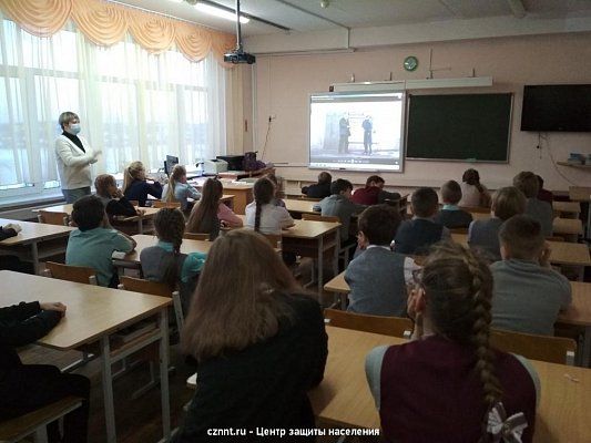 18.11.20г. Школа №30 - занятия по безопасности на льду  водоемов