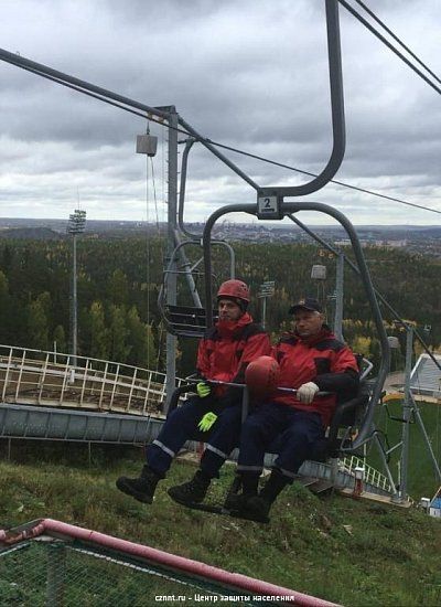 На  горе Долгой прошли совместные учения со спасателями