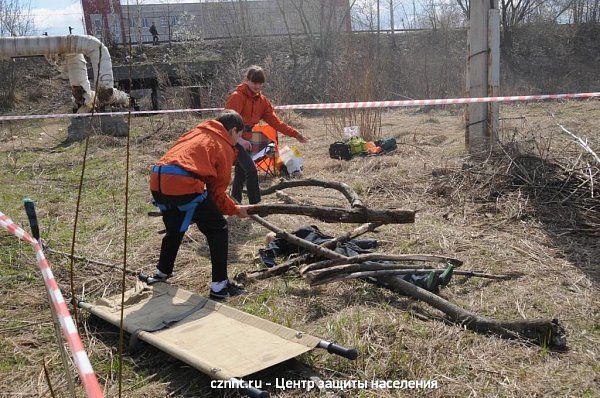 Техногенная  дистанция, этап "Спасение пострадавшего из завала"