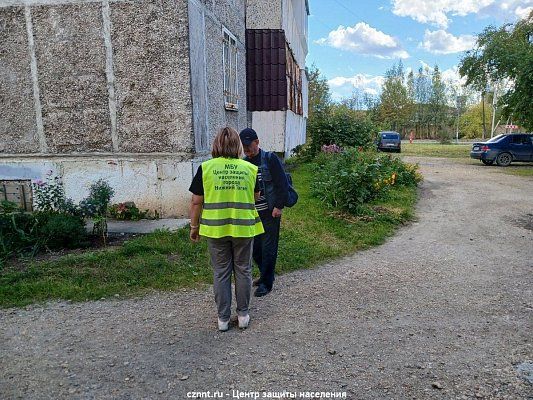 Рейд с целью реагирования на пожар в МКД  по ул. В. Черепанова
