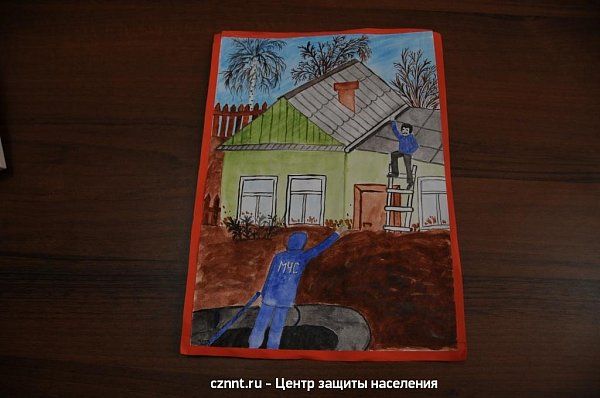 Дошколята  из детского сада №135  подарили  спасателям свои рисунки
