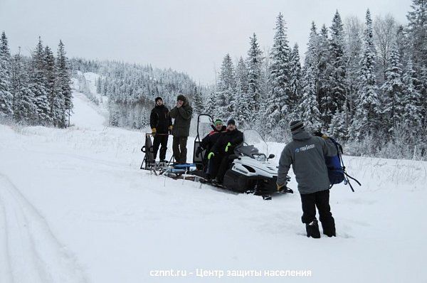 На горе Белой прошли очередные  учения спасателей и сотрудников комплекса (фоторепортаж)