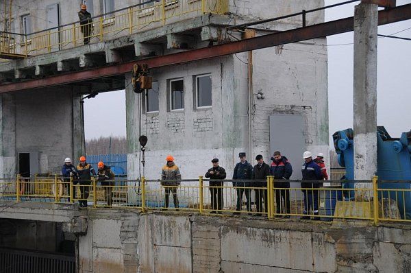 Тактико-специальное учение прошло на территории гидротехнического сооружения Леневского водохранилища 