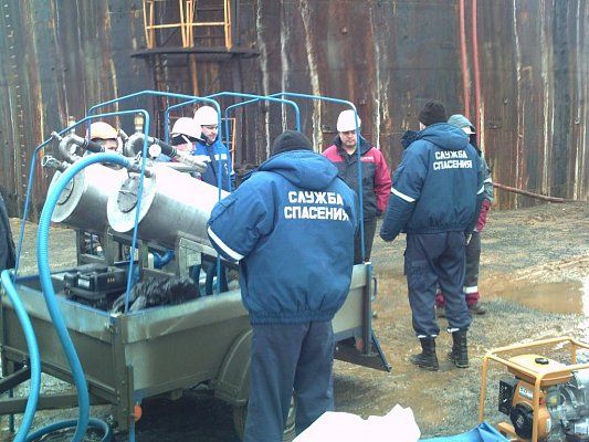 Учения поисково-спасательной службы в городе Красноуральск