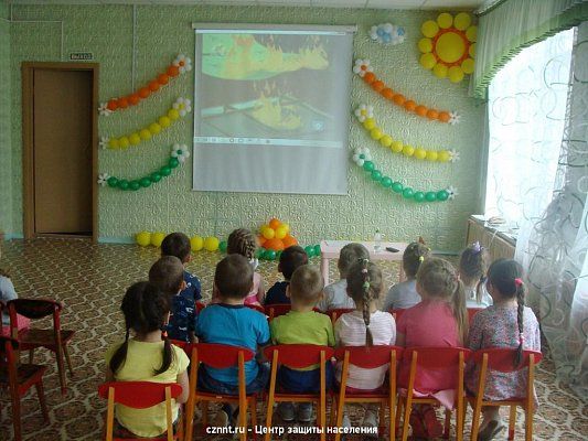 В «Солнышке» прошло занятие с детьми по правилам пожарной безопасности