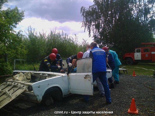 Прошли  тактико-специальные  учения  сил и средств  нижнетагильского городского звена РСЧС по отработке взаимодействий  при ДТП