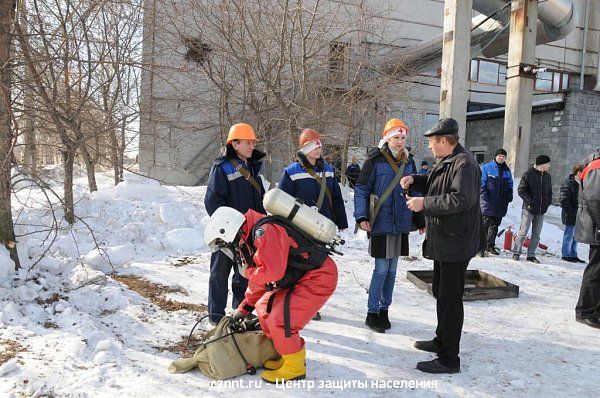 Совместные  учения  спасателей  прошли на ТЭЦ (ГГМ)