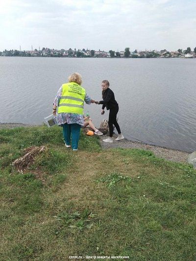 Совместный  рейд провели спасатели и полиция  на Выйском пруду