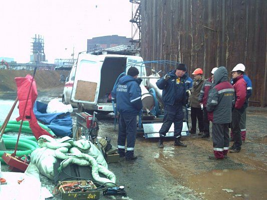 Учения поисково-спасательной службы в городе Красноуральск